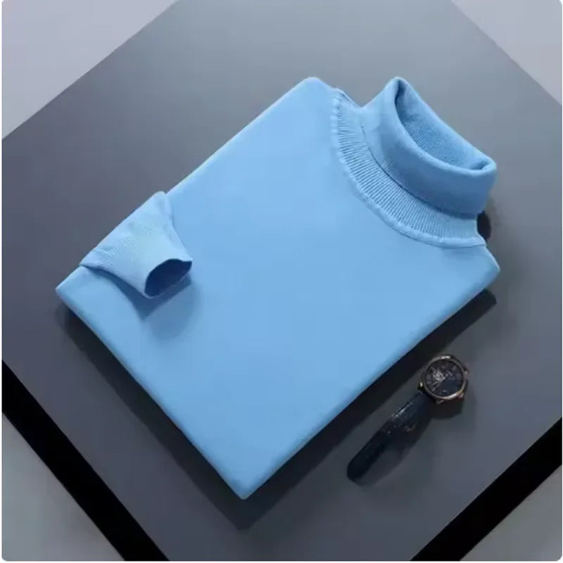 Maglione a collo alto in lana St. Moritz