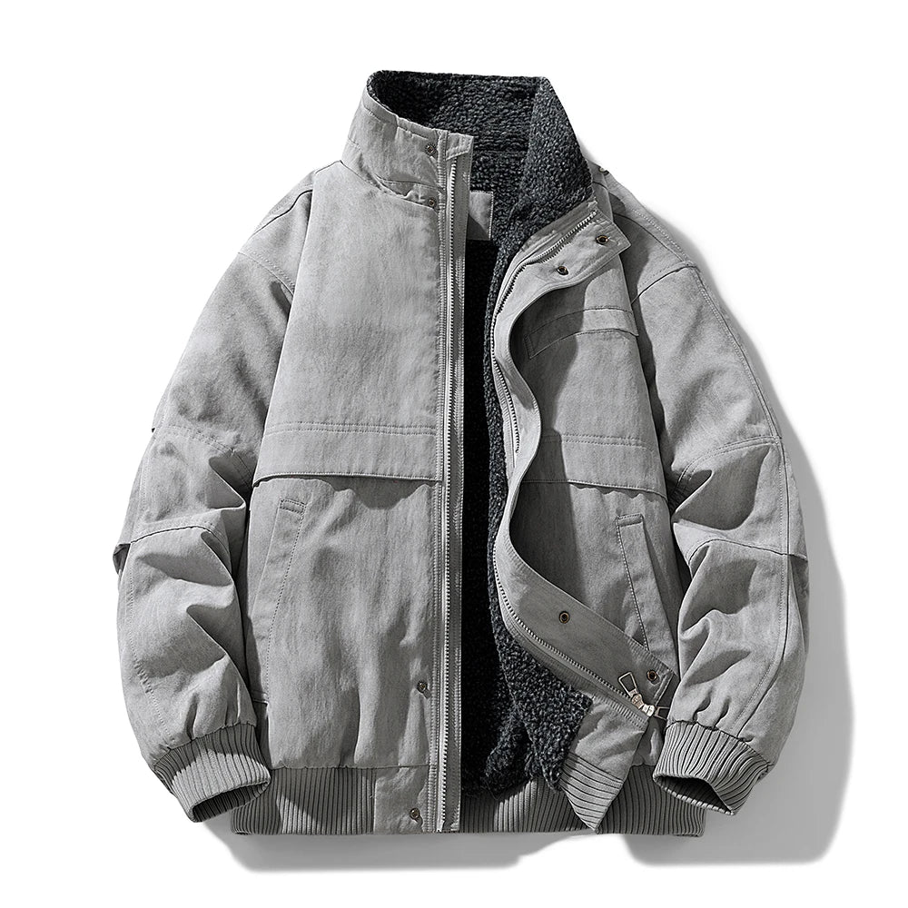 Elegante piumino foderato in pile