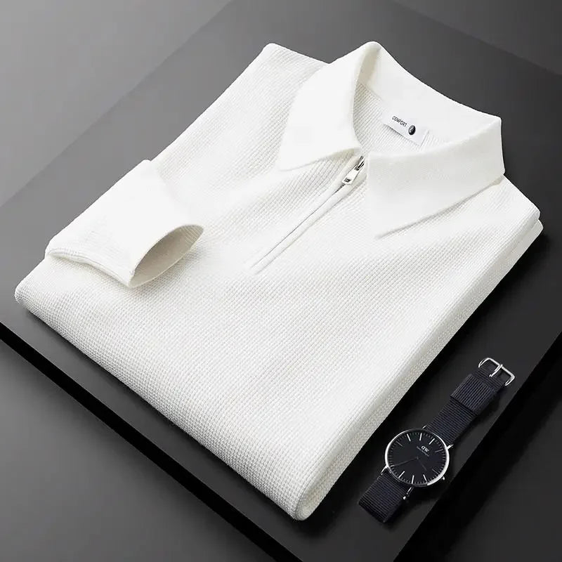 Maglione elegante da uomo con zip