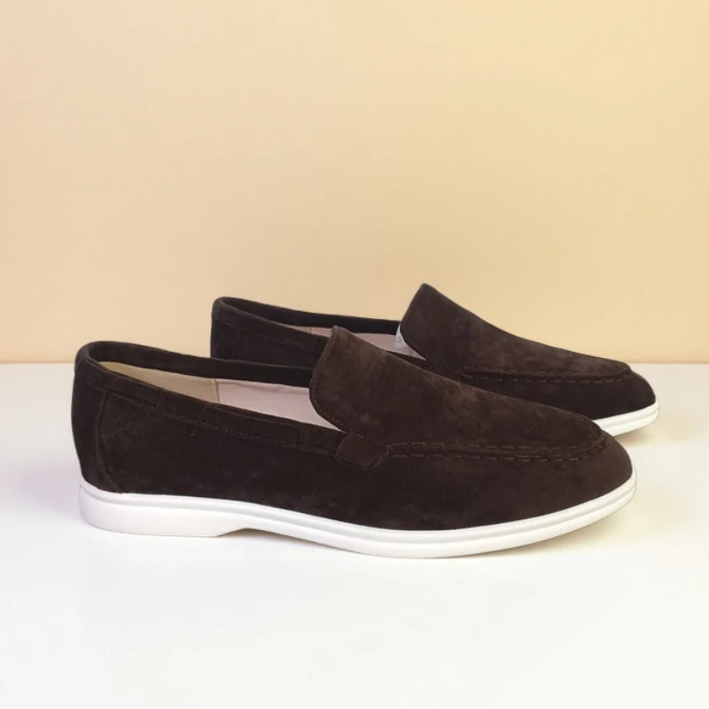Mocassini in pelle scamosciata premium