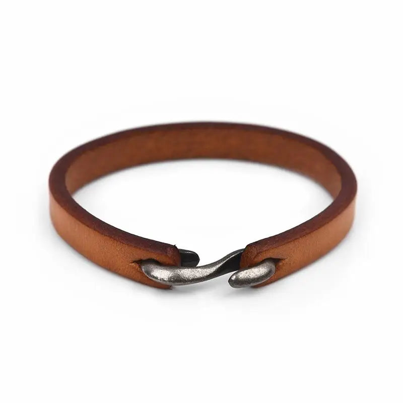 Bracciale in pelle da uomo