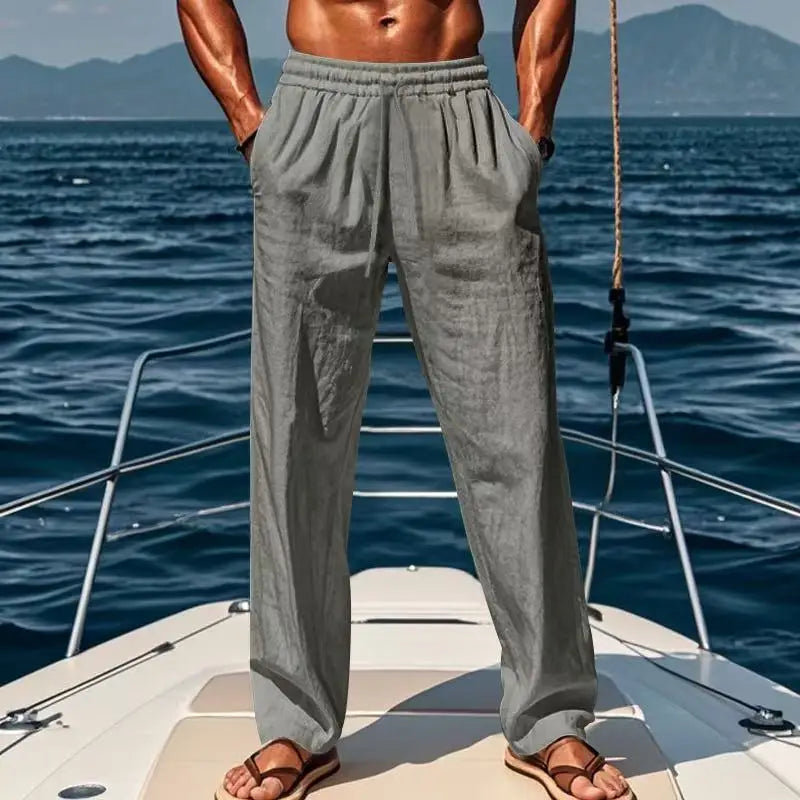 Pantaloni di lino Hawaï