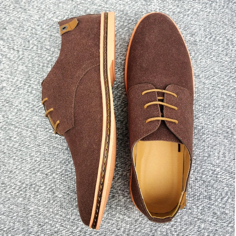 Scarpe da lavoro Oxford in pelle scamosciata