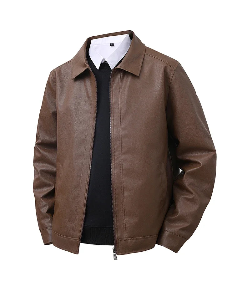 Giacca bomber elegante in pelle