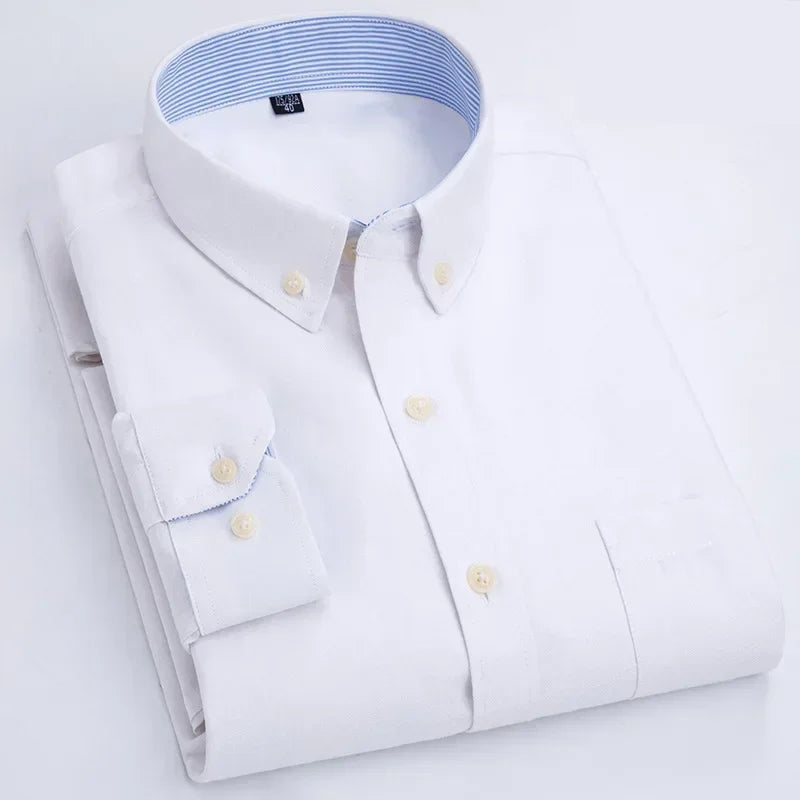 Camicia in cotone a maniche lunghe