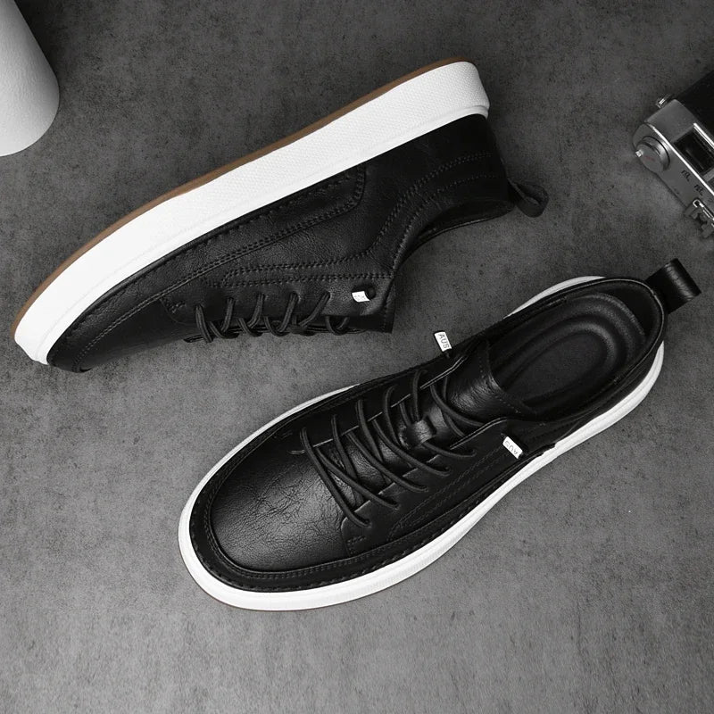 Sneakers chic in pelle