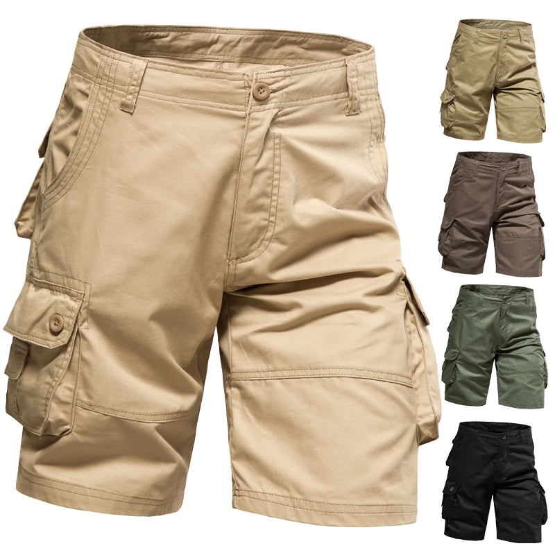 Pantaloncini multitasche da uomo