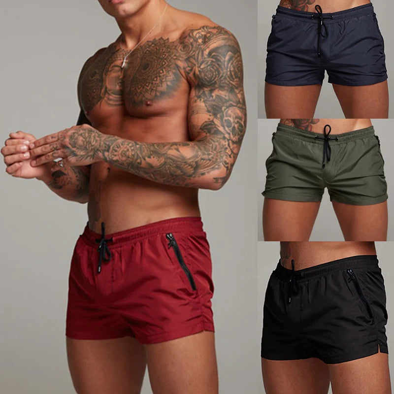 Pantaloncini da bagno con tasche a zip