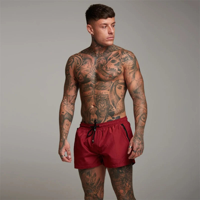 Pantaloncini da bagno con tasche a zip