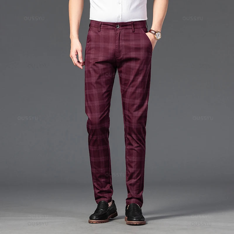 Pantaloni eleganti a quadri