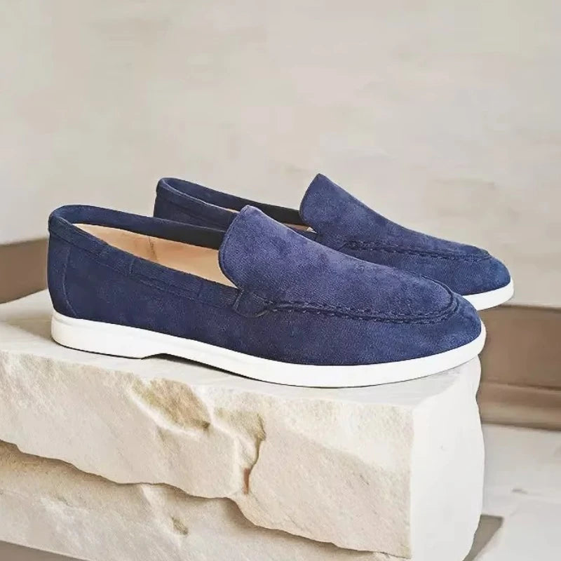 Mocassini in pelle scamosciata premium
