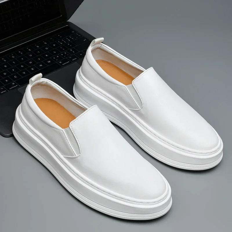 Scarpe slip-on in pelle