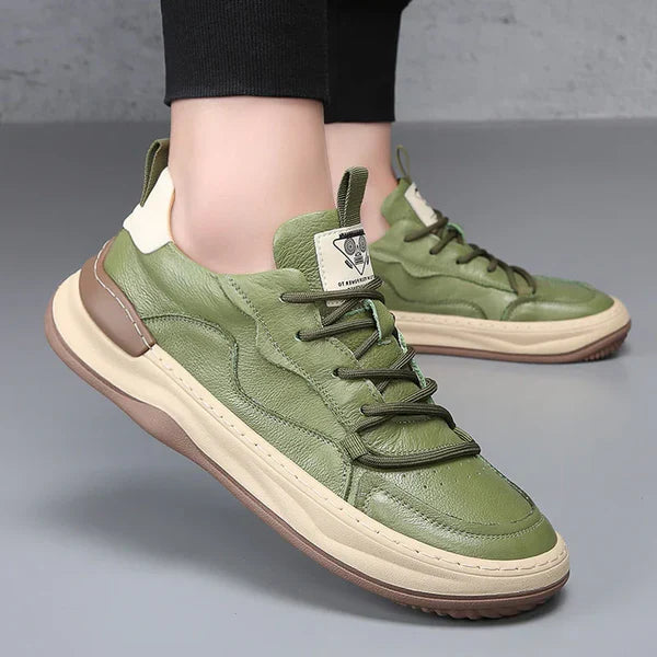 Scarpe in pelle a suola alta