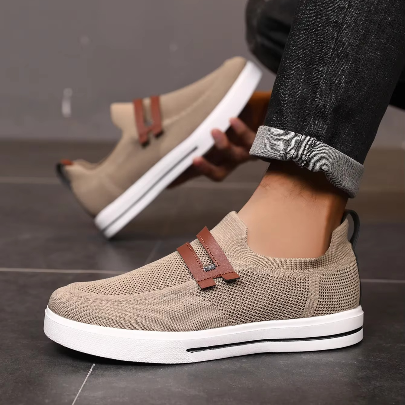 Scarpe a maglia ad aria