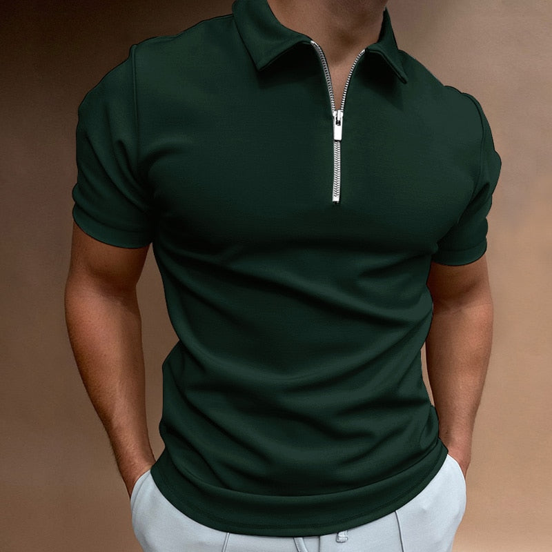 Polo con zip