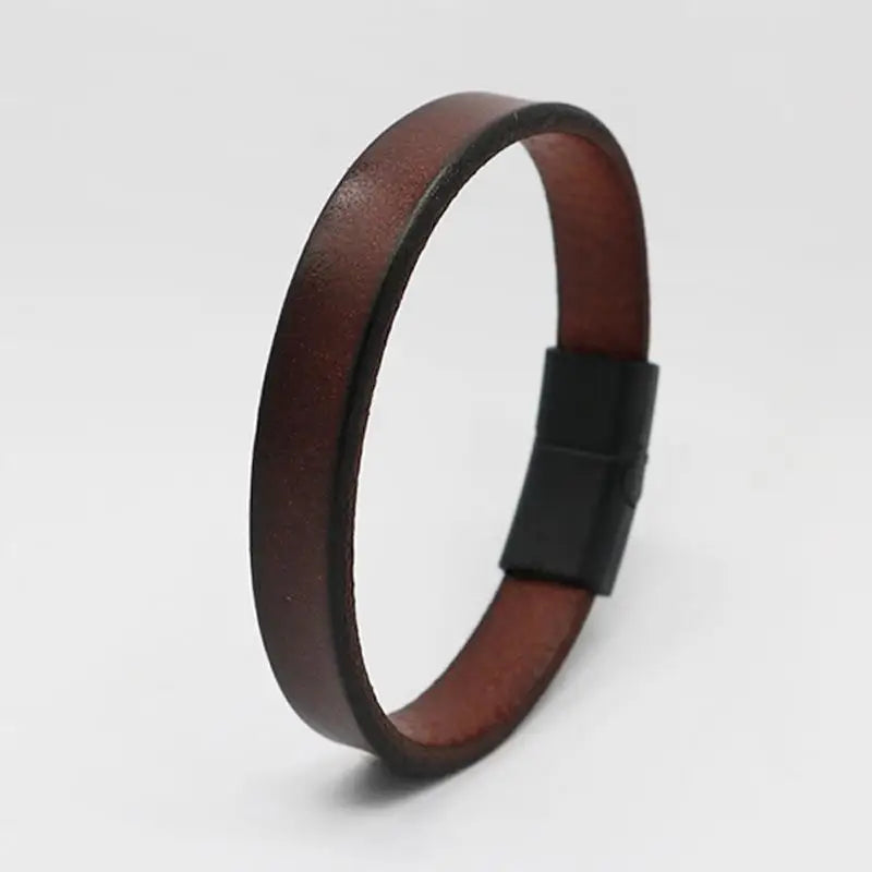 Bracciale in pelle da uomo