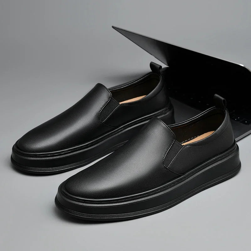 Scarpe slip-on in pelle