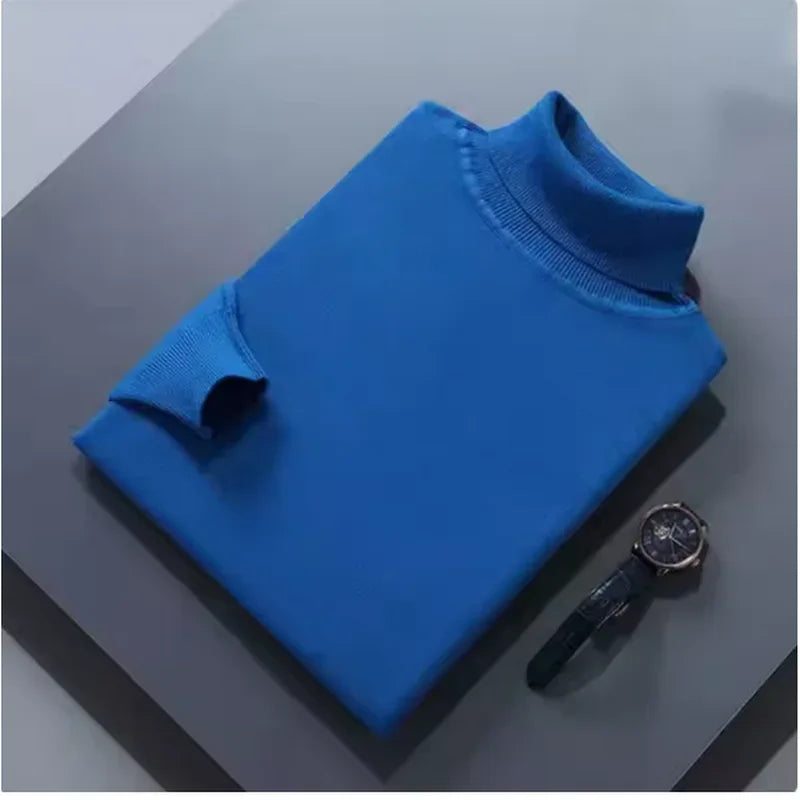 Maglione a collo alto in lana St. Moritz