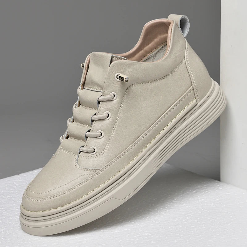 Eleganti scarpe Oxford in pelle alta