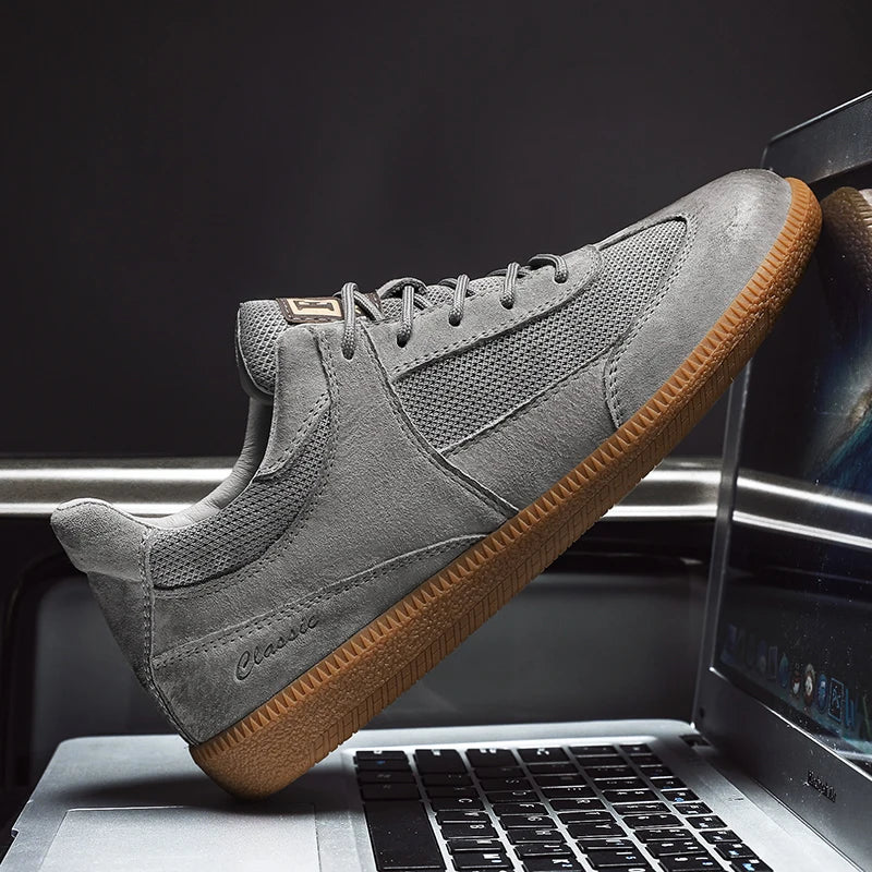 Sneakers casual in pelle