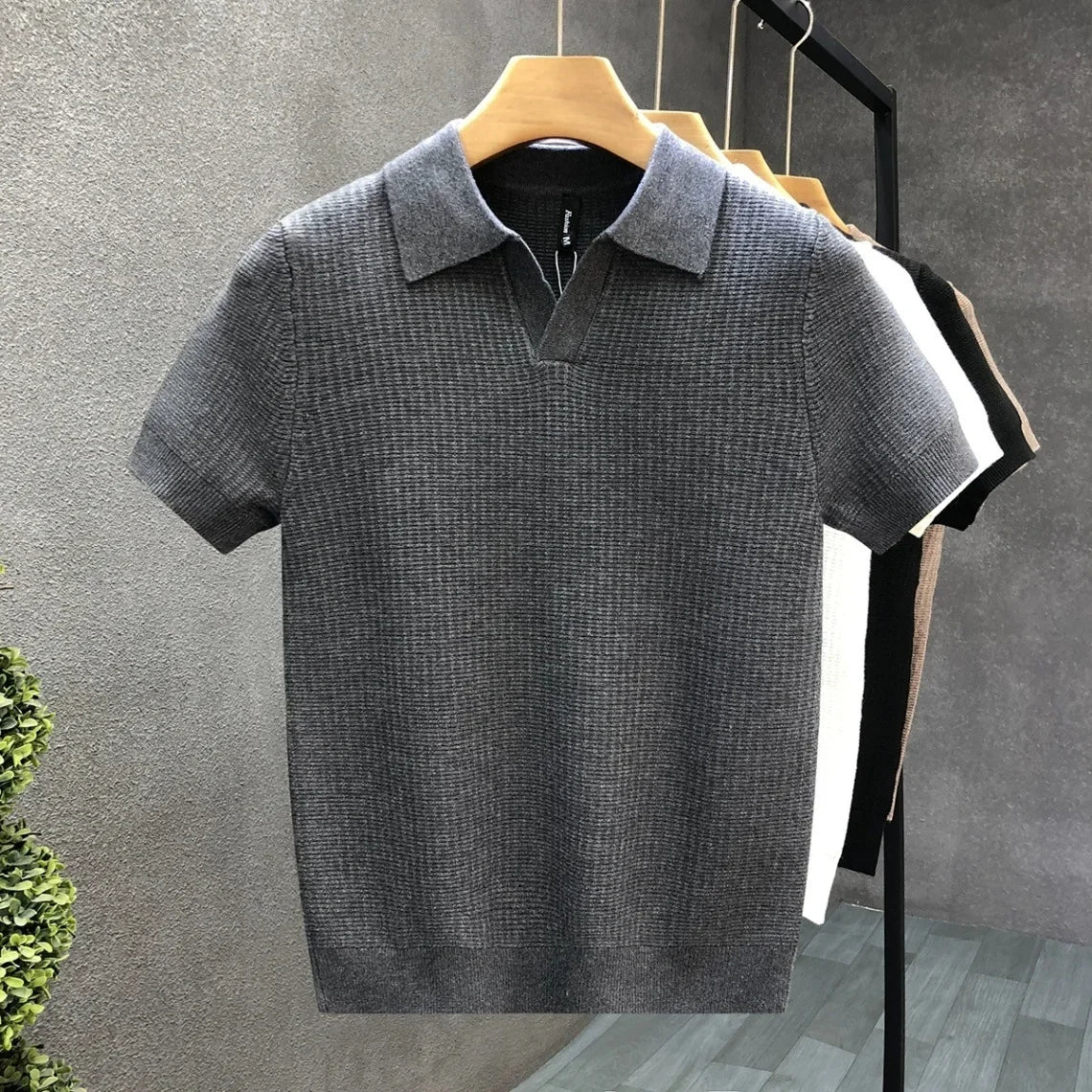 Polo in maglia traspirante