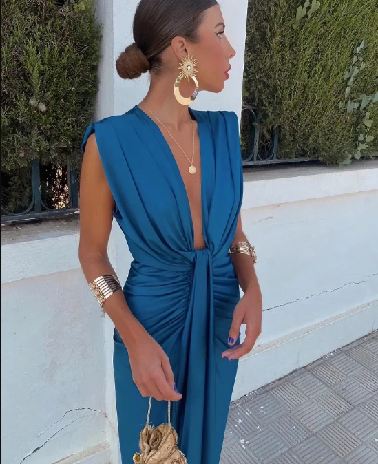 Isabella - Abito elegante a pieghe