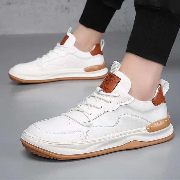 Scarpe in pelle a suola alta