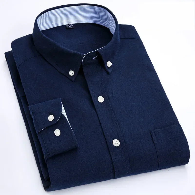 Camicia in cotone a maniche lunghe