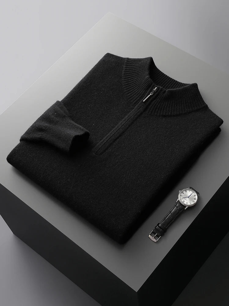 Maglione con zip in cashmere Florence