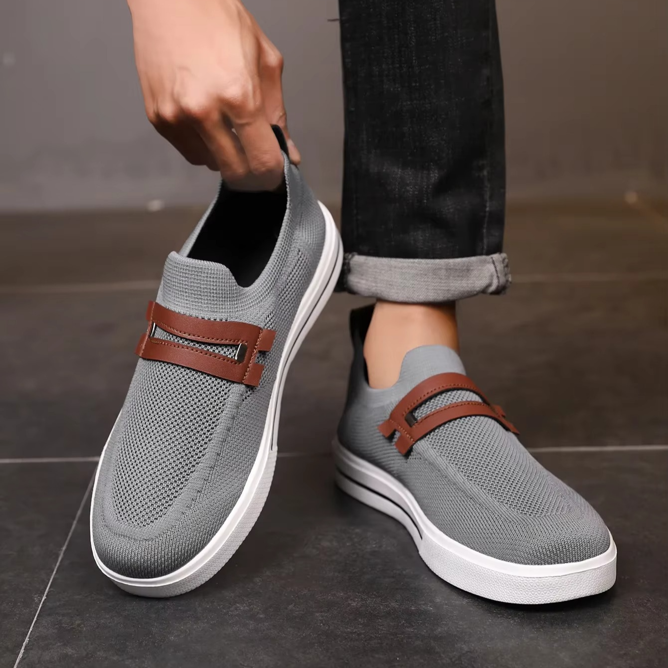 Scarpe a maglia ad aria