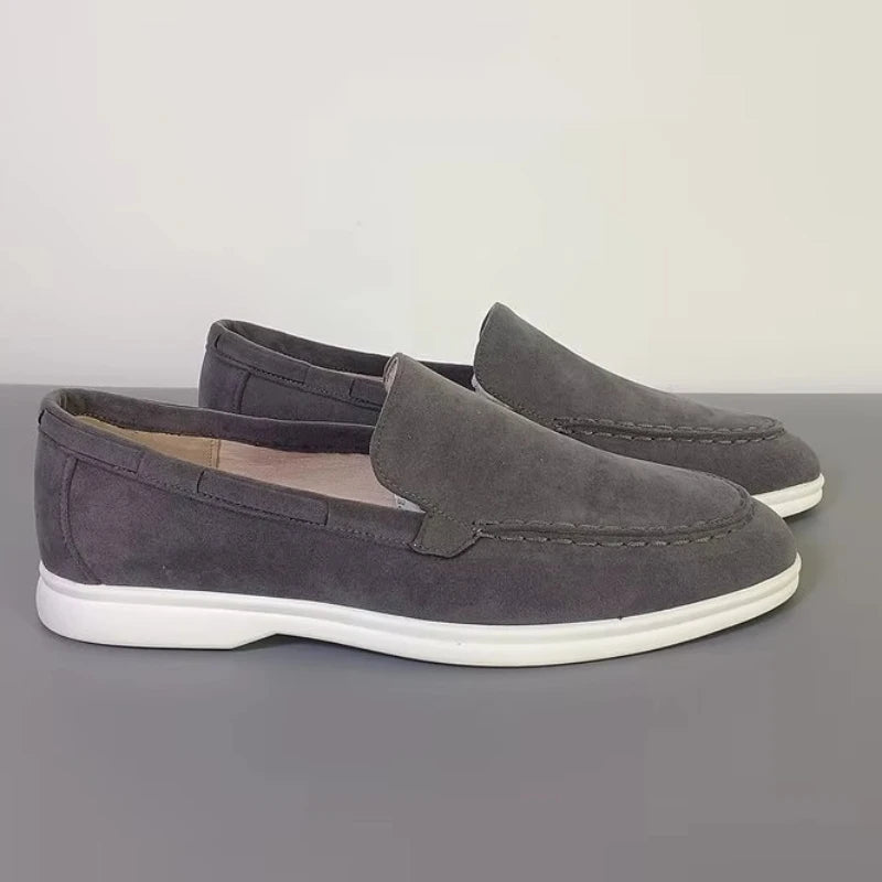 Mocassini in pelle scamosciata premium