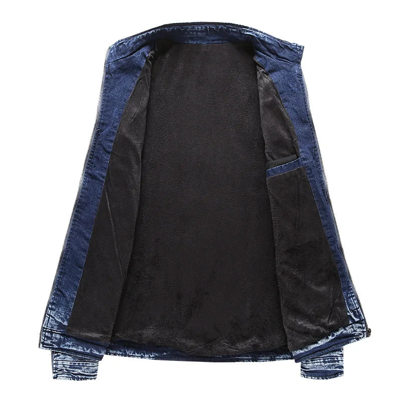 Giacca da moto in denim