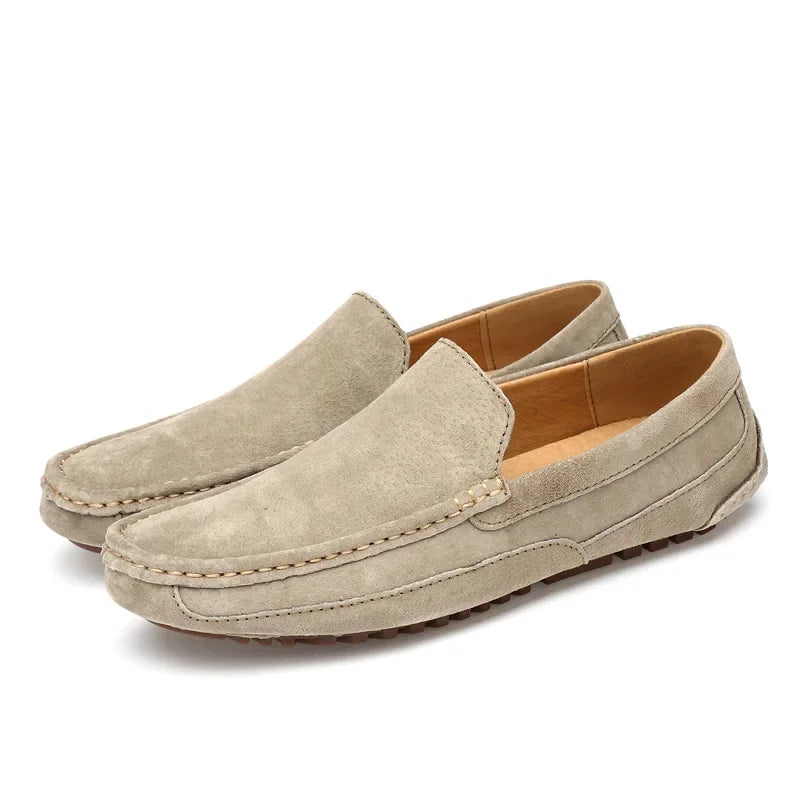 Mocassini in pelle scamosciata premium chic