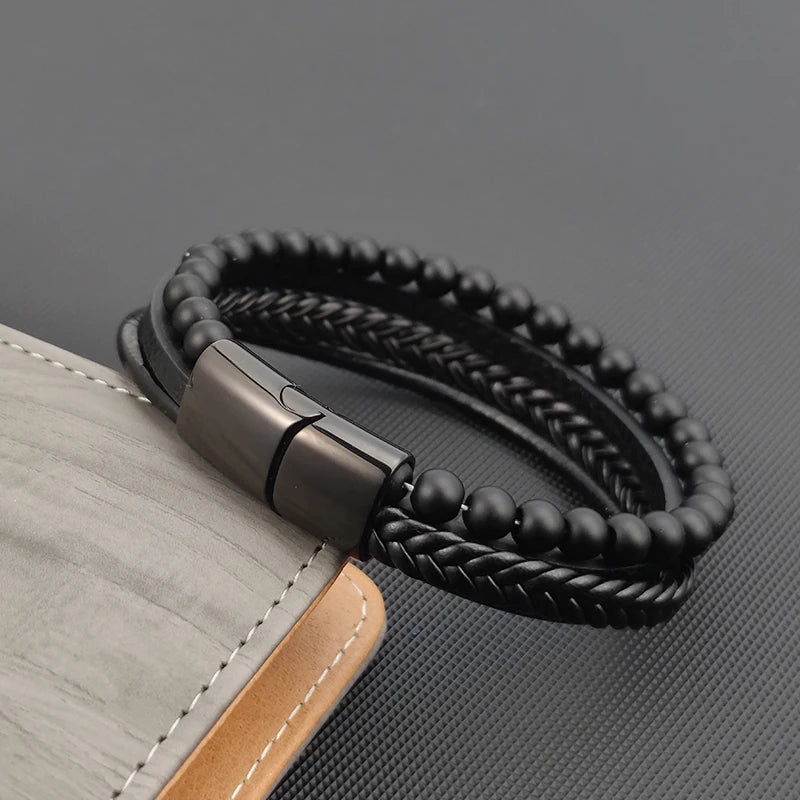 Bracciale da uomo in acciaio di lusso