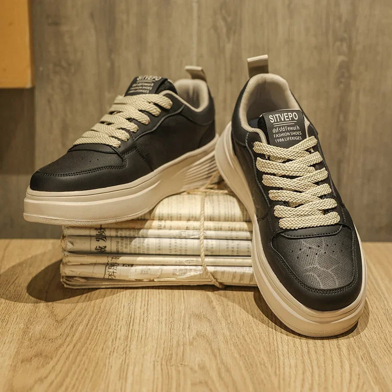 Sneakers eleganti in pelle