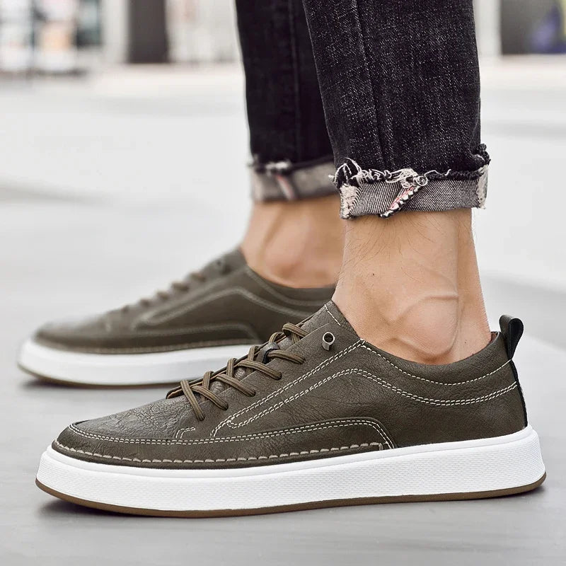 Sneakers chic in pelle