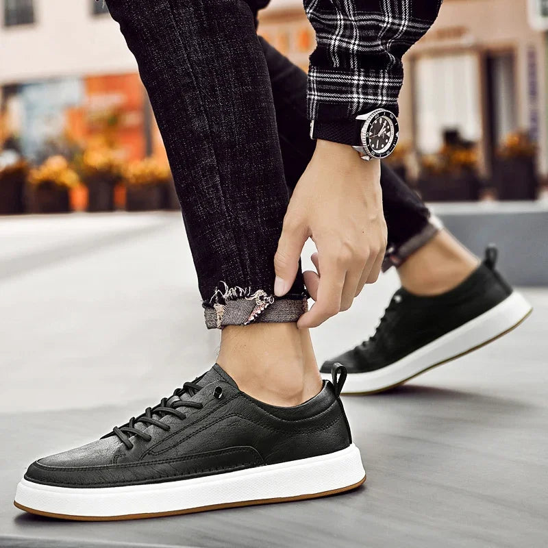 Sneakers chic in pelle
