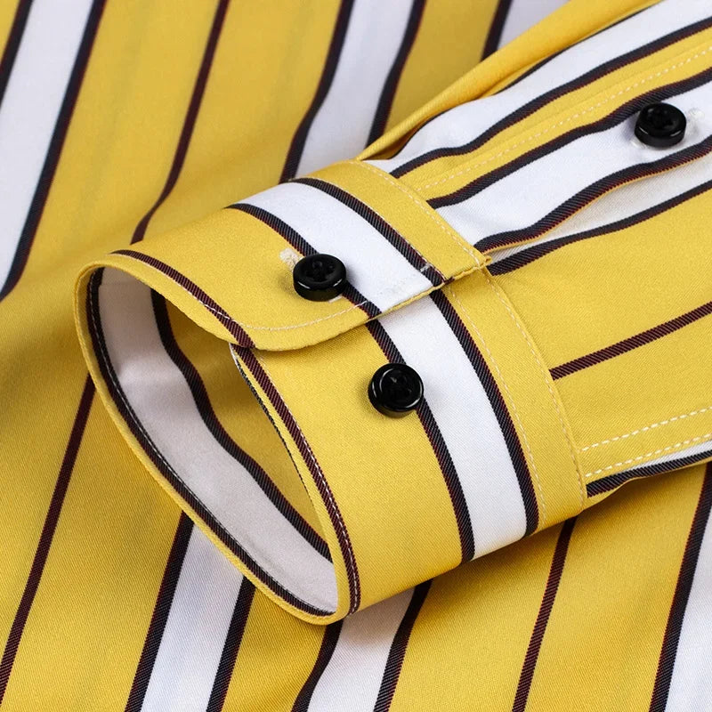 Camicia da uomo casual a righe