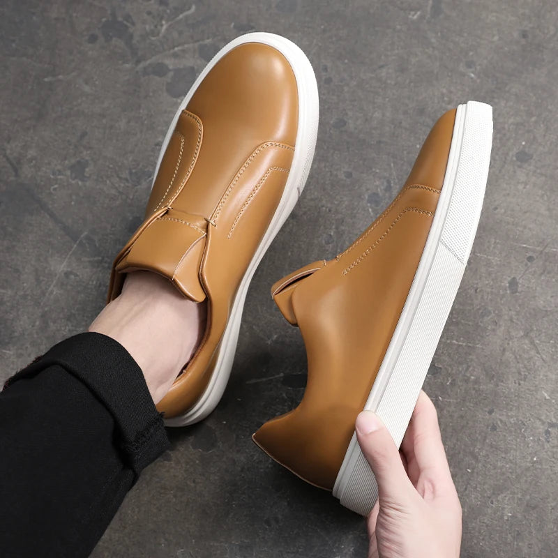 Scarpe casual slip-on in pelle