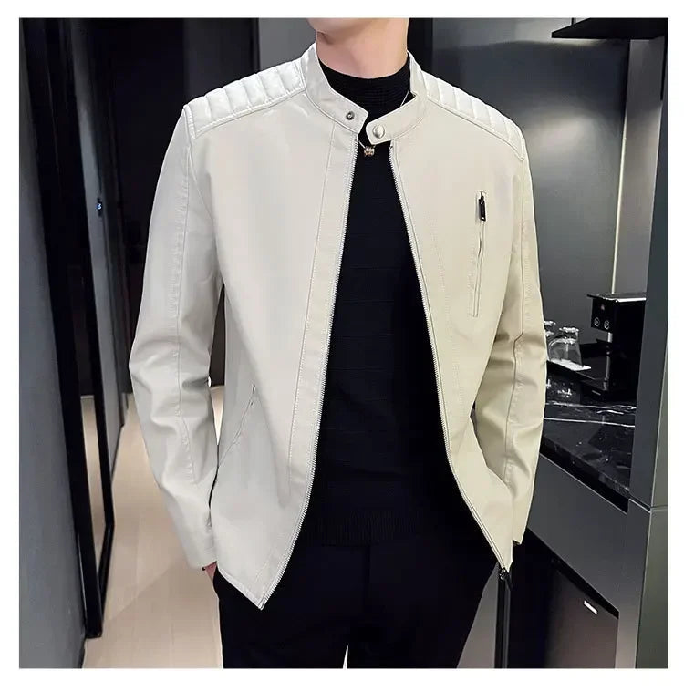 Giacca di pelle elegante