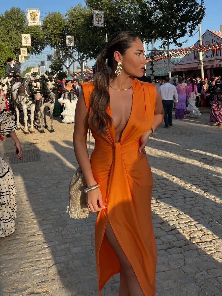 Isabella - Abito elegante a pieghe