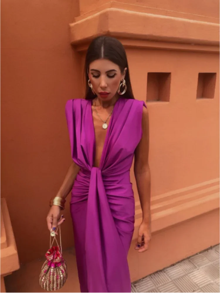 Isabella - Abito elegante a pieghe
