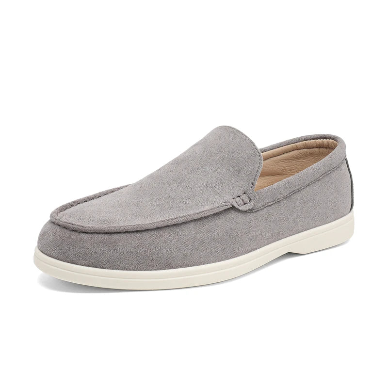 Mocassini casual in pelle scamosciata