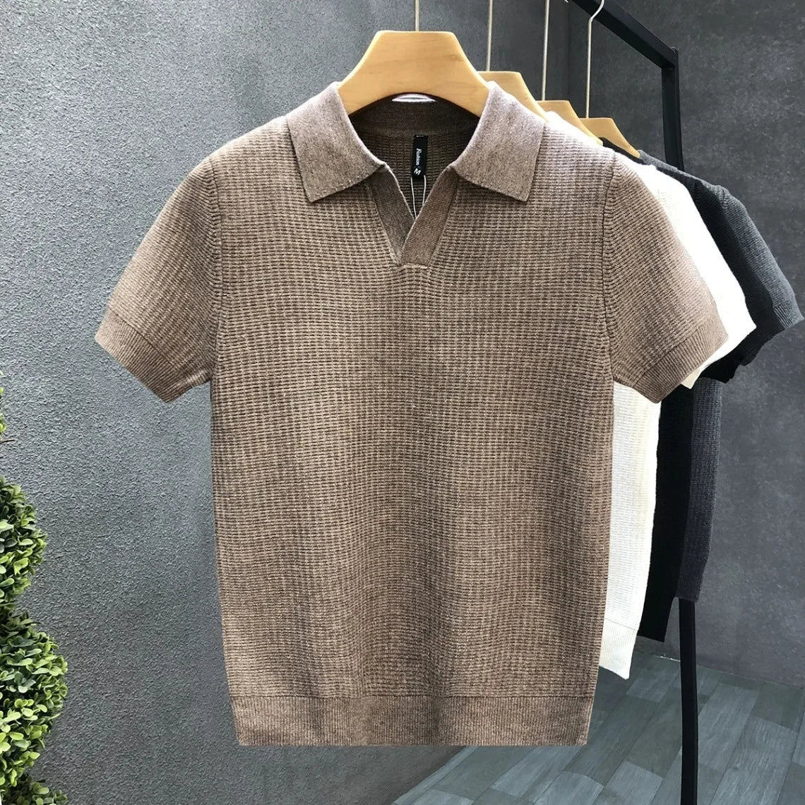 Polo in maglia traspirante