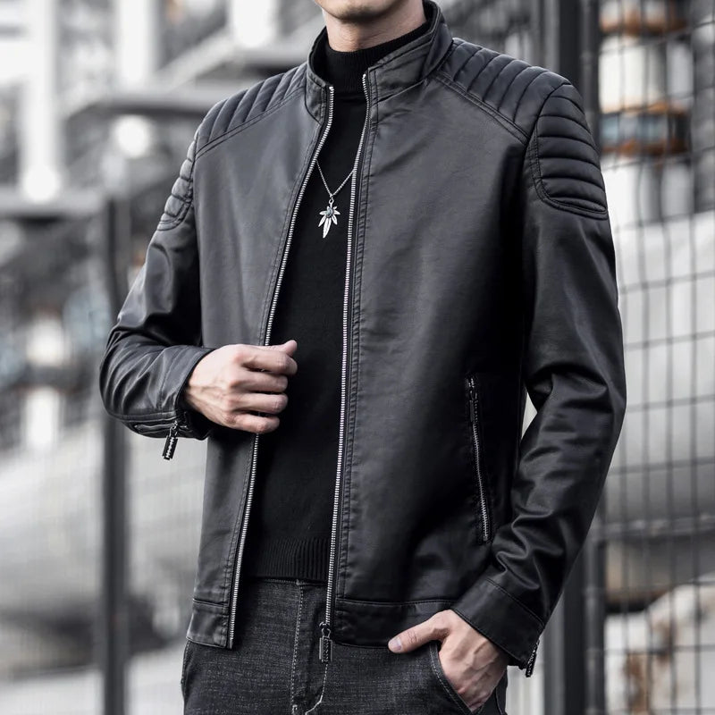 Giacca in pelle premium