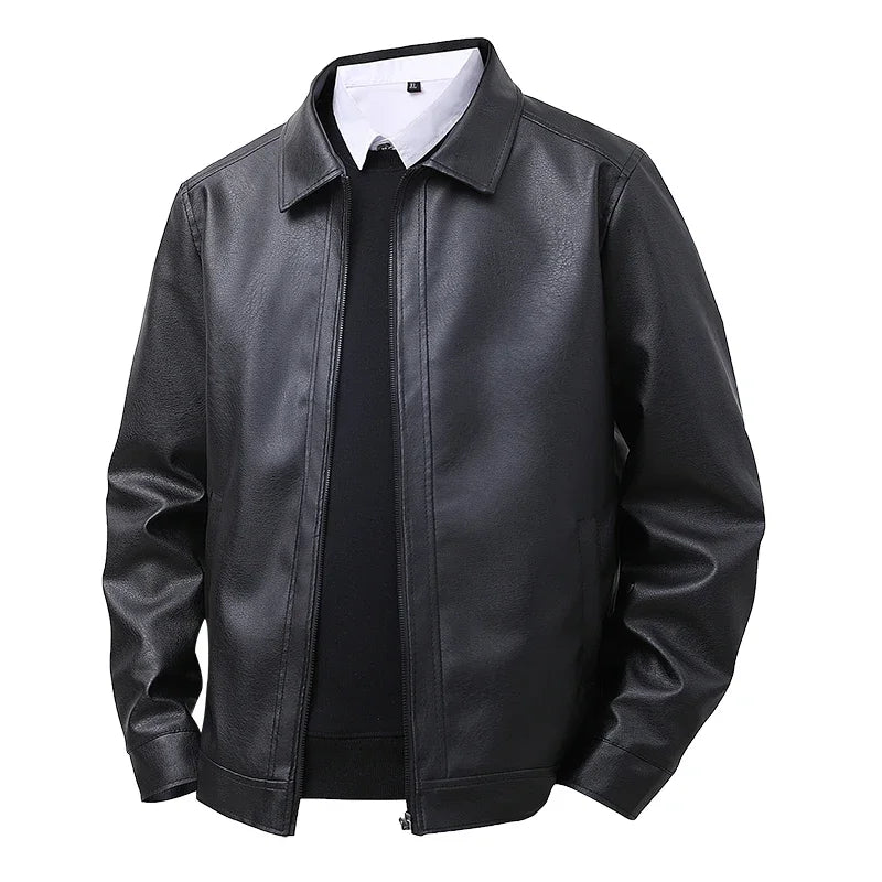 Giacca bomber elegante in pelle