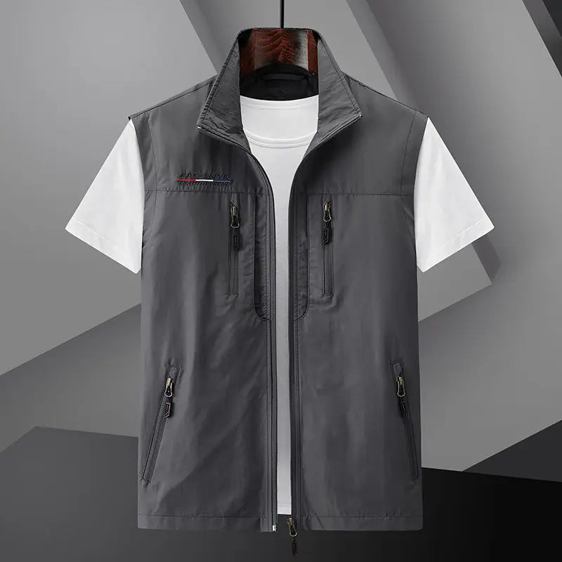 Cardigan impermeabile multitasche