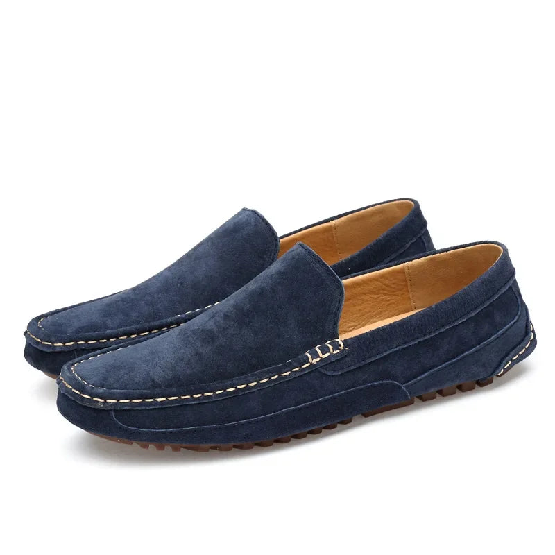 Mocassini in pelle scamosciata premium chic