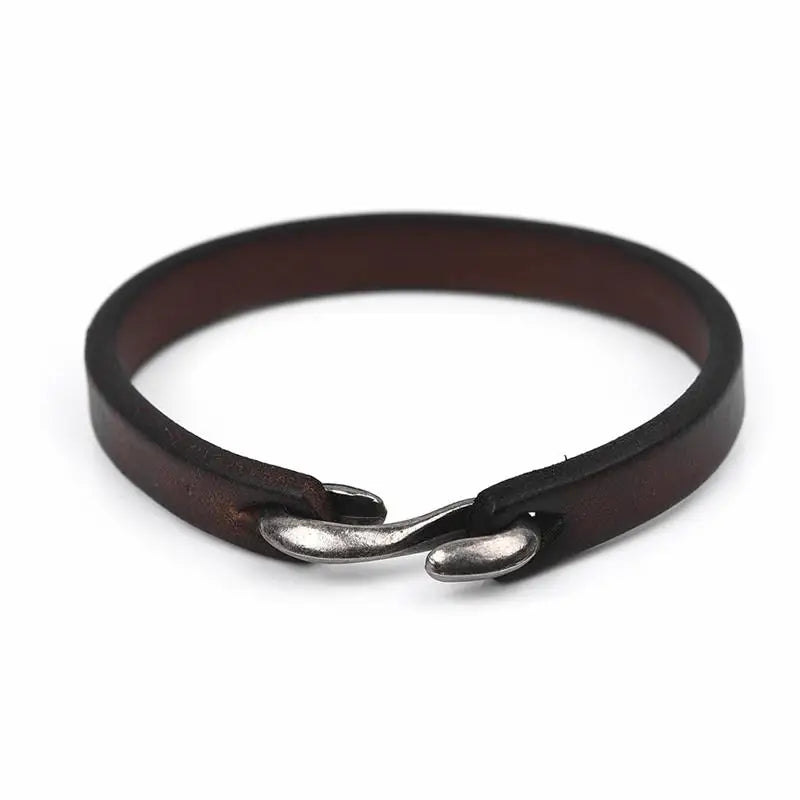 Bracciale in pelle da uomo