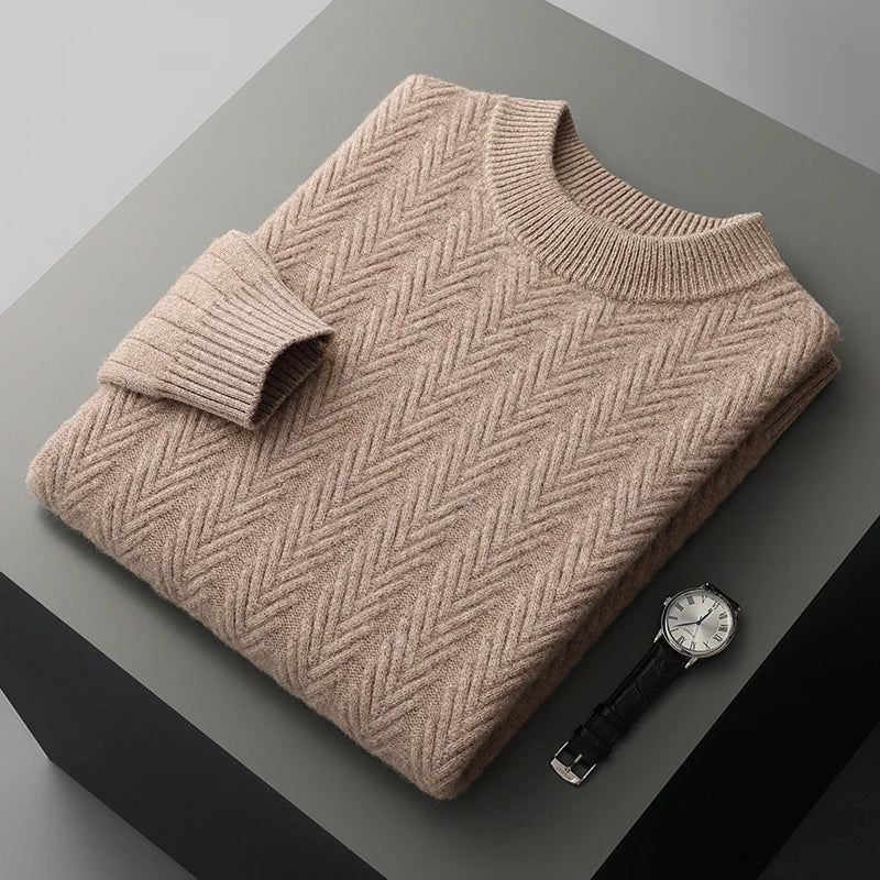 Elegante maglione in cashmere pesante